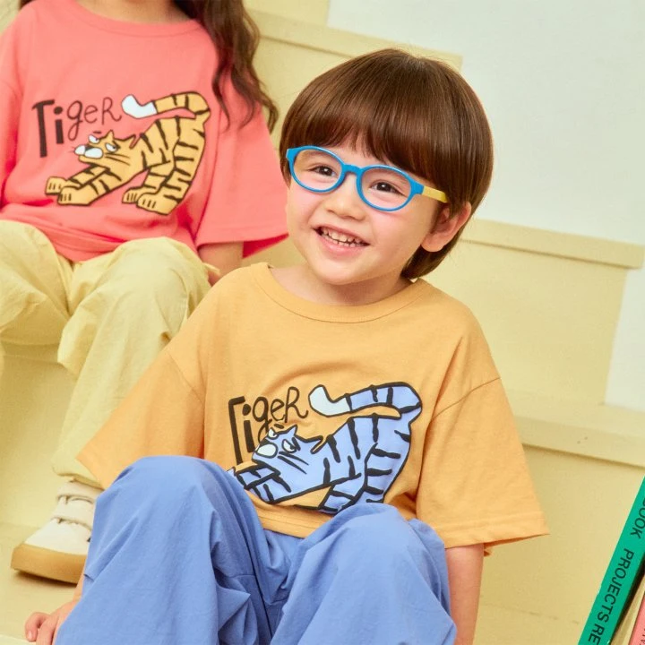 Firstblue - Korean Children Fashion - #kidzfashiontrend - Tiger Printed Tee - 7