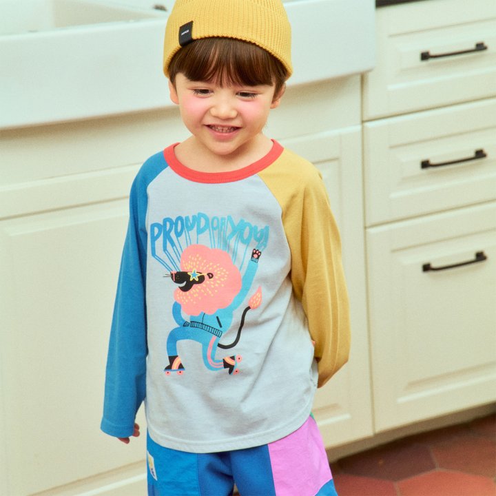 Firstblue - Korean Children Fashion - #kidsstore - Roller Skating Lion Tee - 4