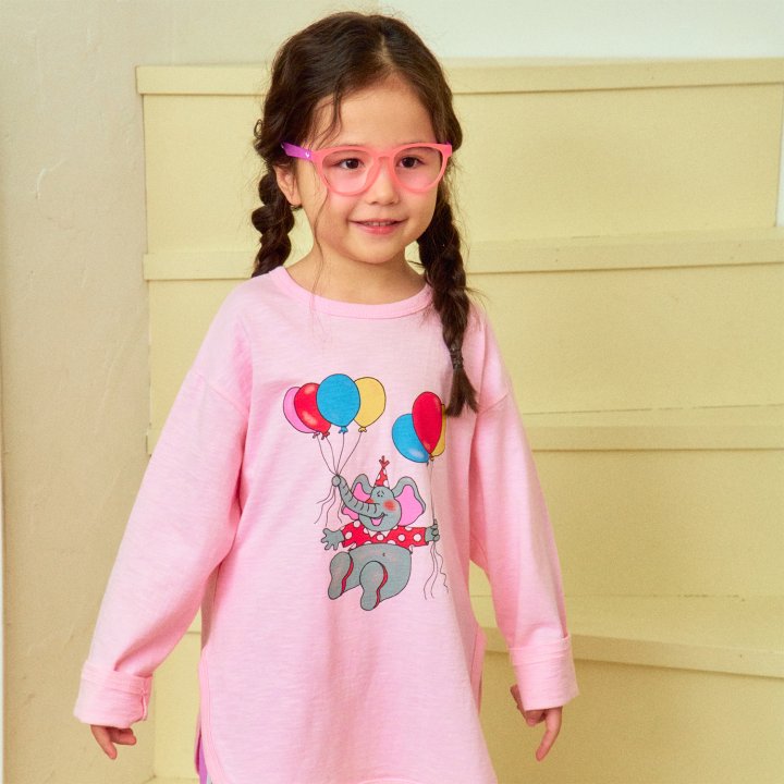 Firstblue - Korean Children Fashion - #minifashionista - Balloon Elephant Tee - 6