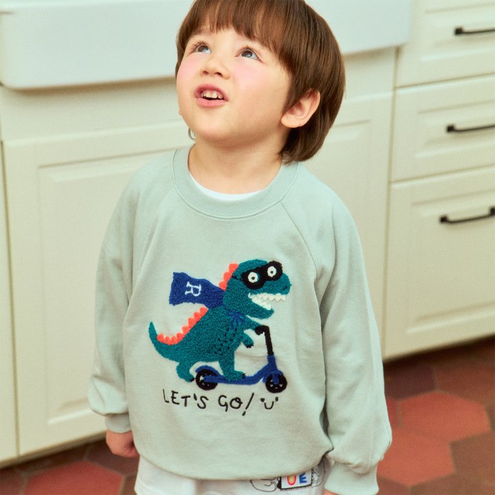 Firstblue - Korean Children Fashion - #prettylittlegirls - Lets Go Animal Embroidery Tee - 2