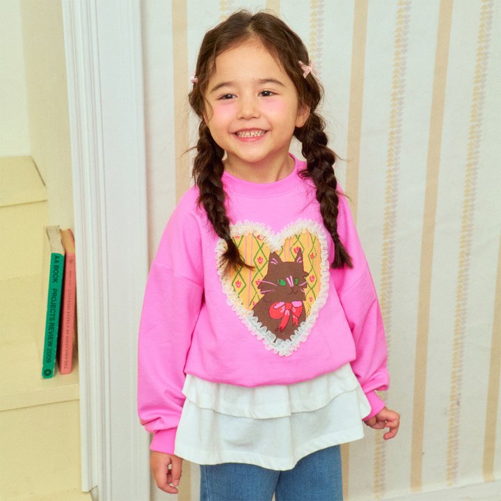 Firstblue - Korean Children Fashion - #stylishchildhood - Heart Printed Sweatshirts - 7