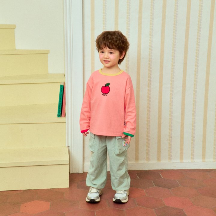 Firstblue - Korean Children Fashion - #todddlerfashion - Fruit Embroidery Tee - 7