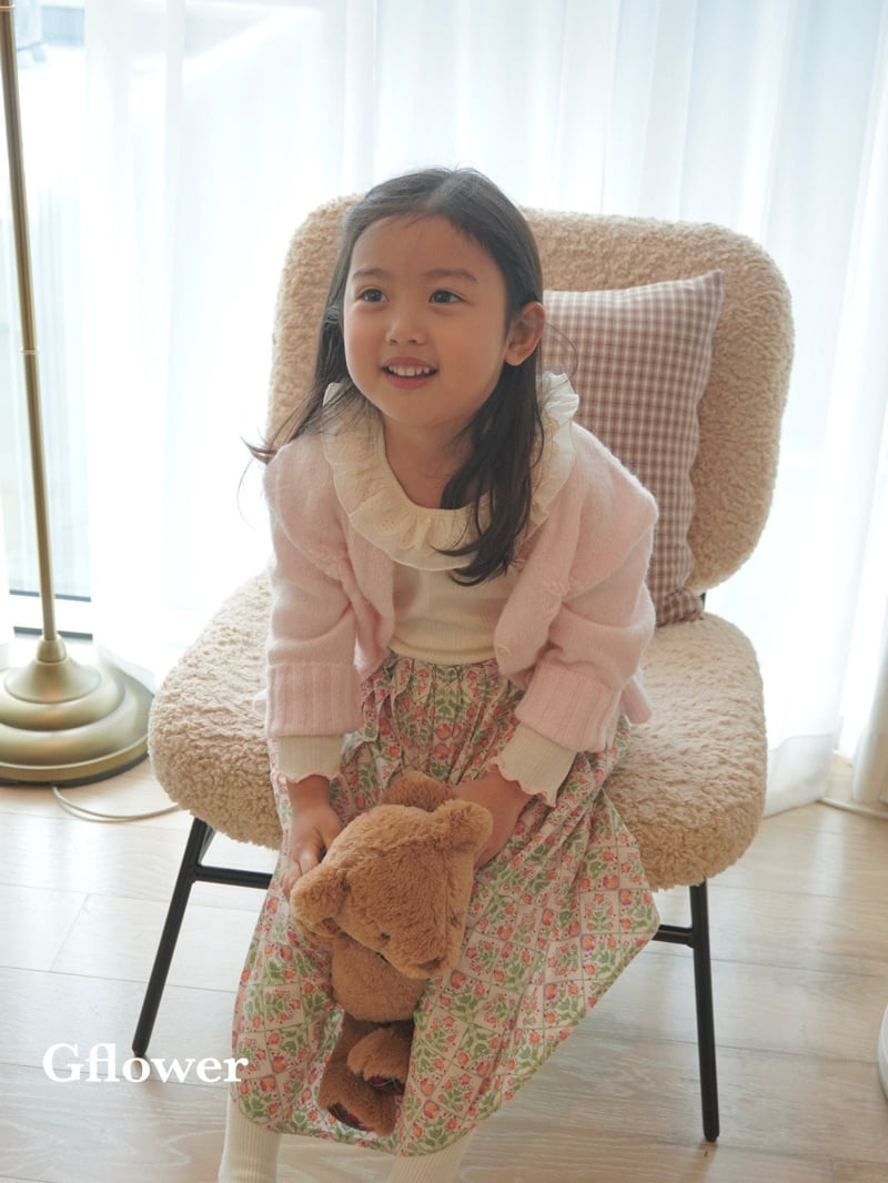 G Flower - Korean Children Fashion - #Kfashion4kids - Flower Knit Cardigan - 3