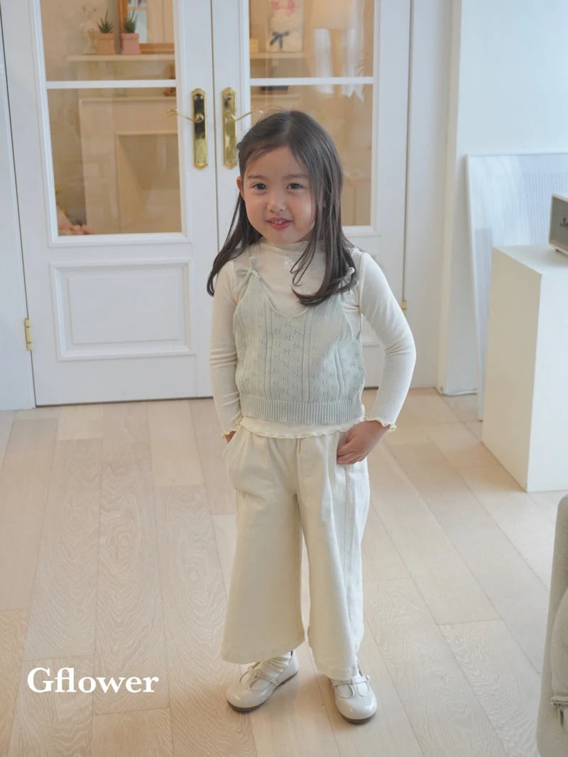 G Flower - Korean Children Fashion - #Kfashion4kids - Ribbon Knit Vest