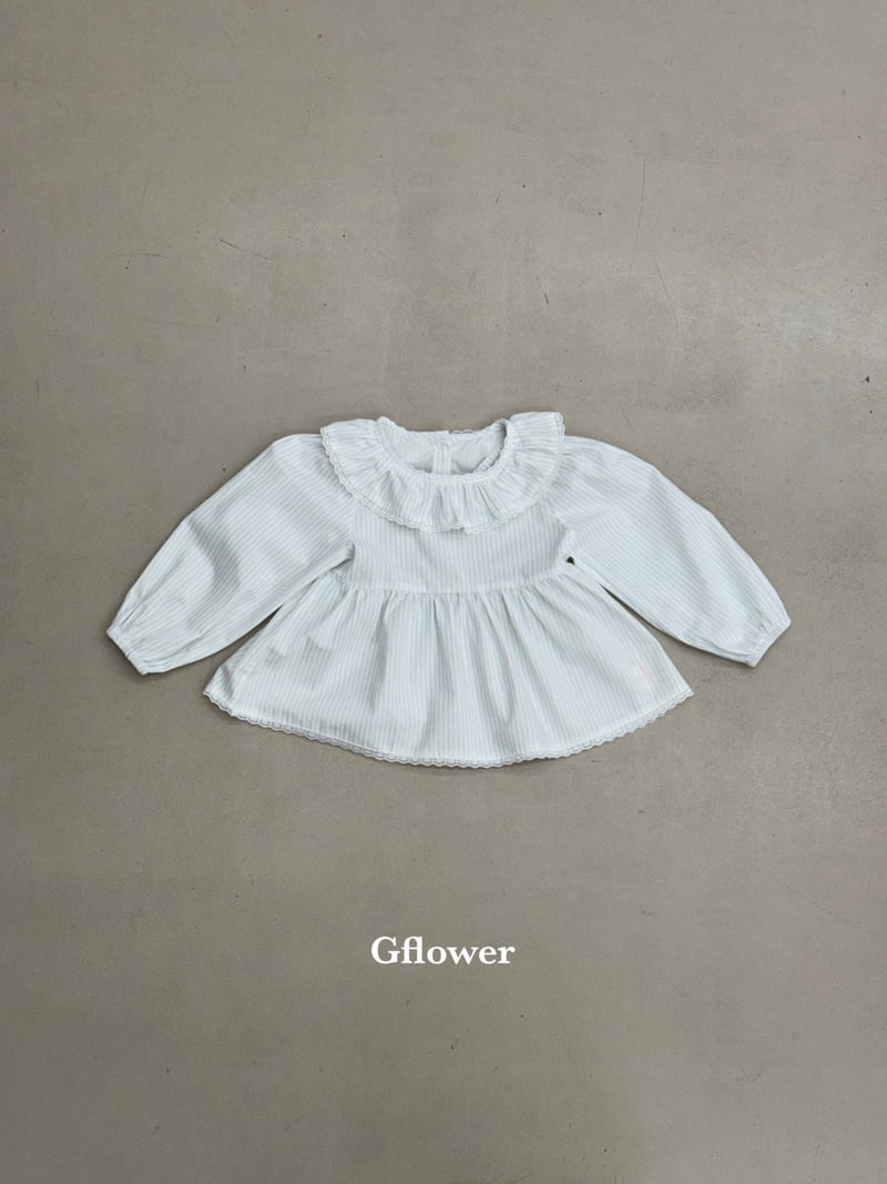 G Flower - Korean Children Fashion - #childofig - Blue Blouse - 9