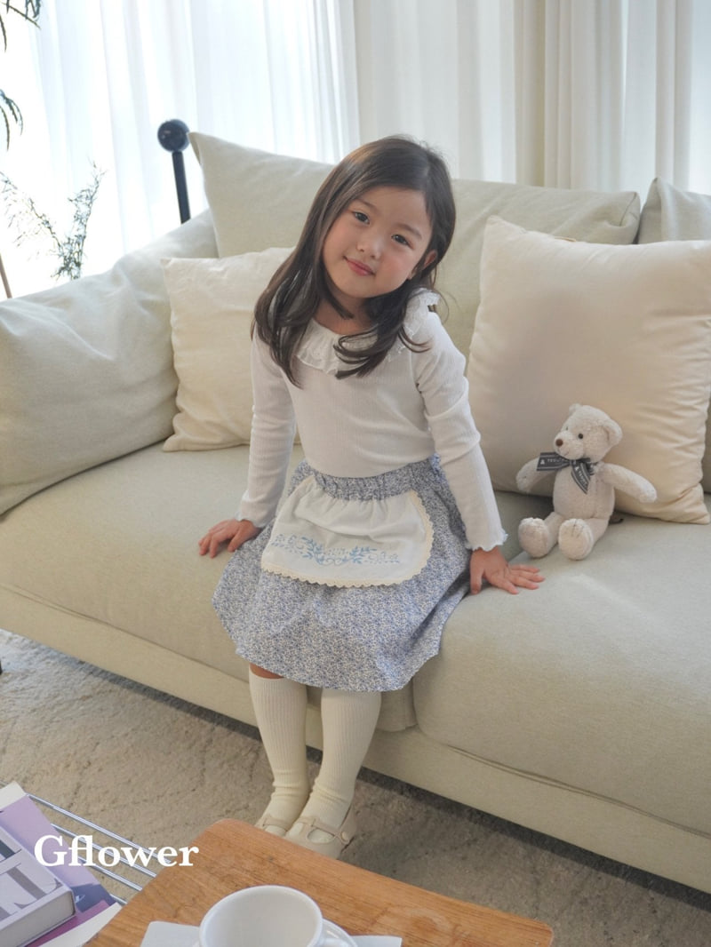 G Flower - Korean Children Fashion - #childofig - Lace Frill Tee - 5