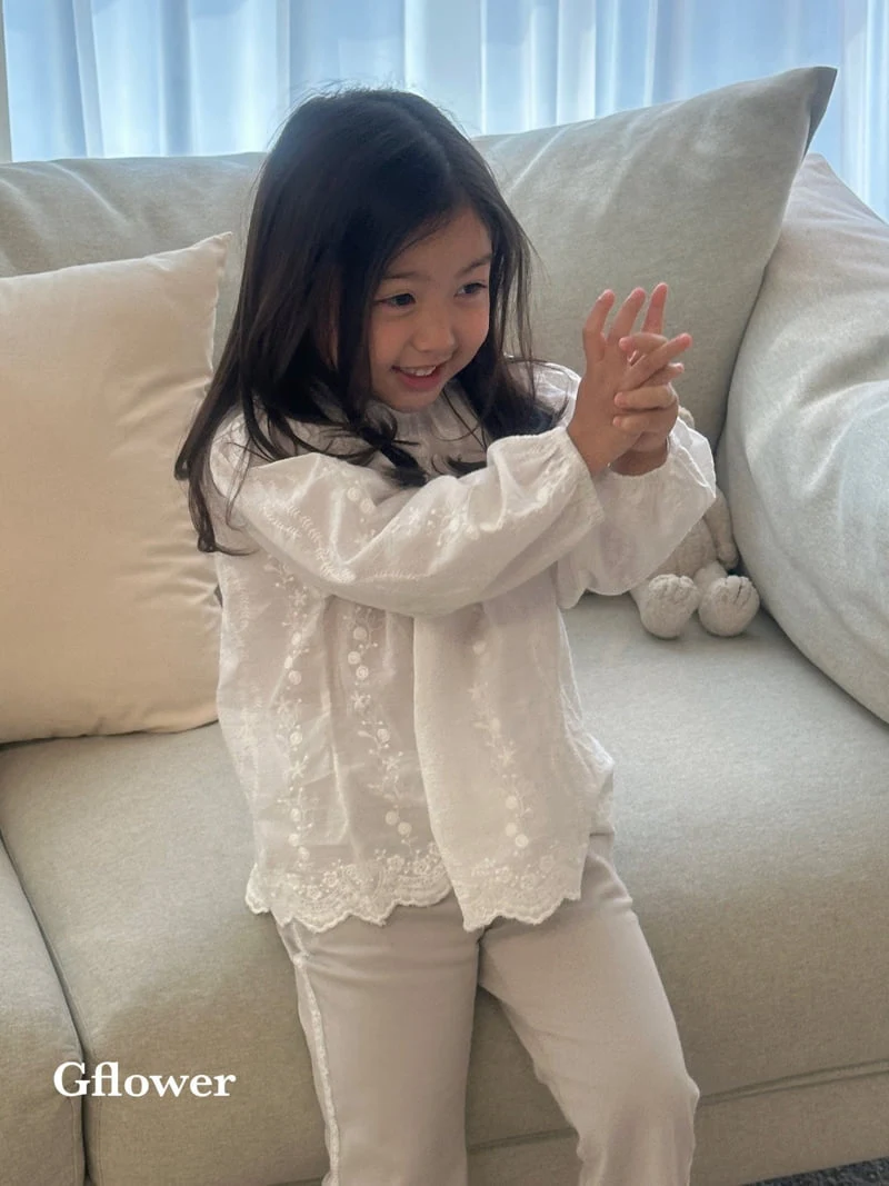 G Flower - Korean Children Fashion - #childofig - Lace Blouse - 5