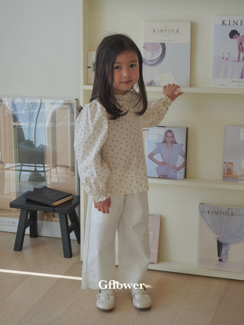 G Flower - Korean Children Fashion - #childofig - Flower Shirring Blouse - 3