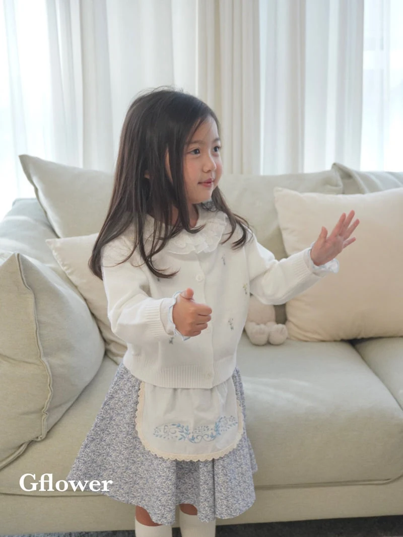 G Flower - Korean Children Fashion - #childofig - Blue Skirt