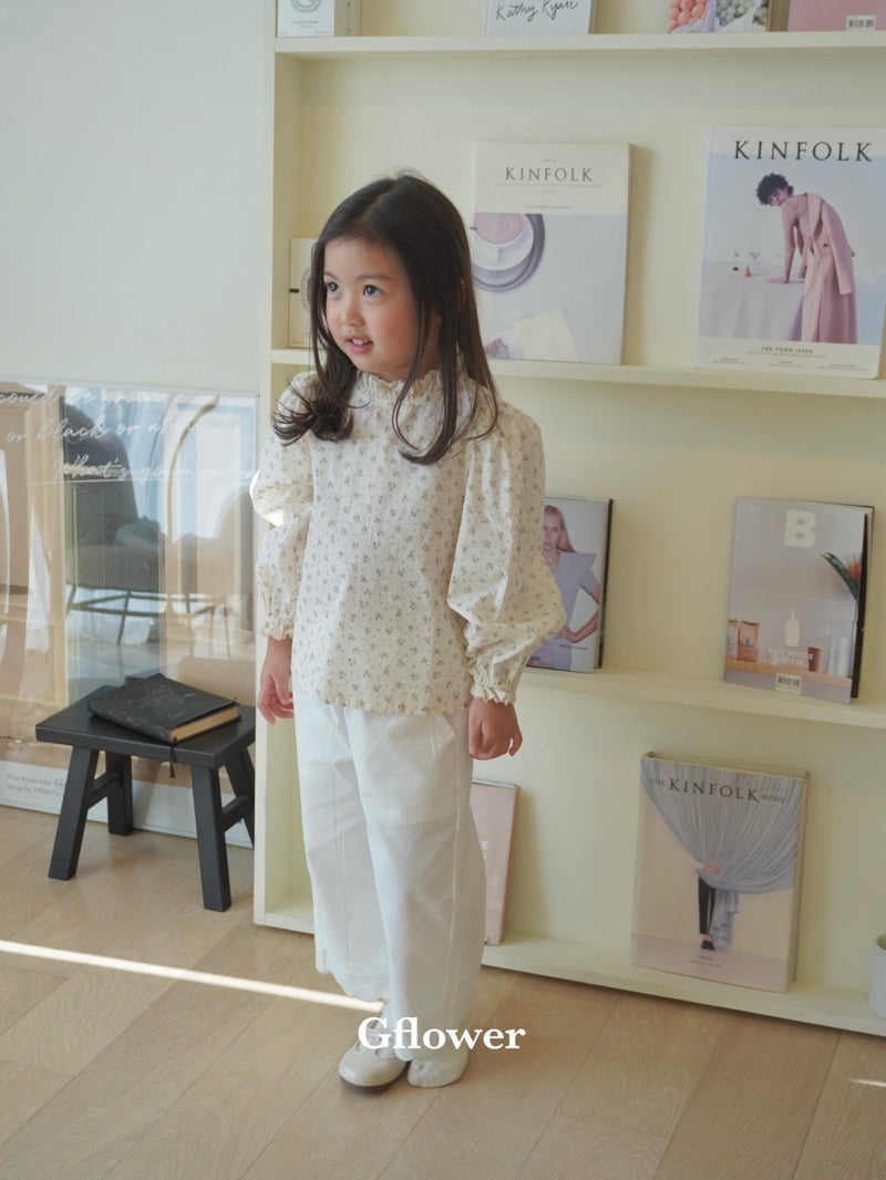 G Flower - Korean Children Fashion - #childofig - Flower Shirring Blouse - 4