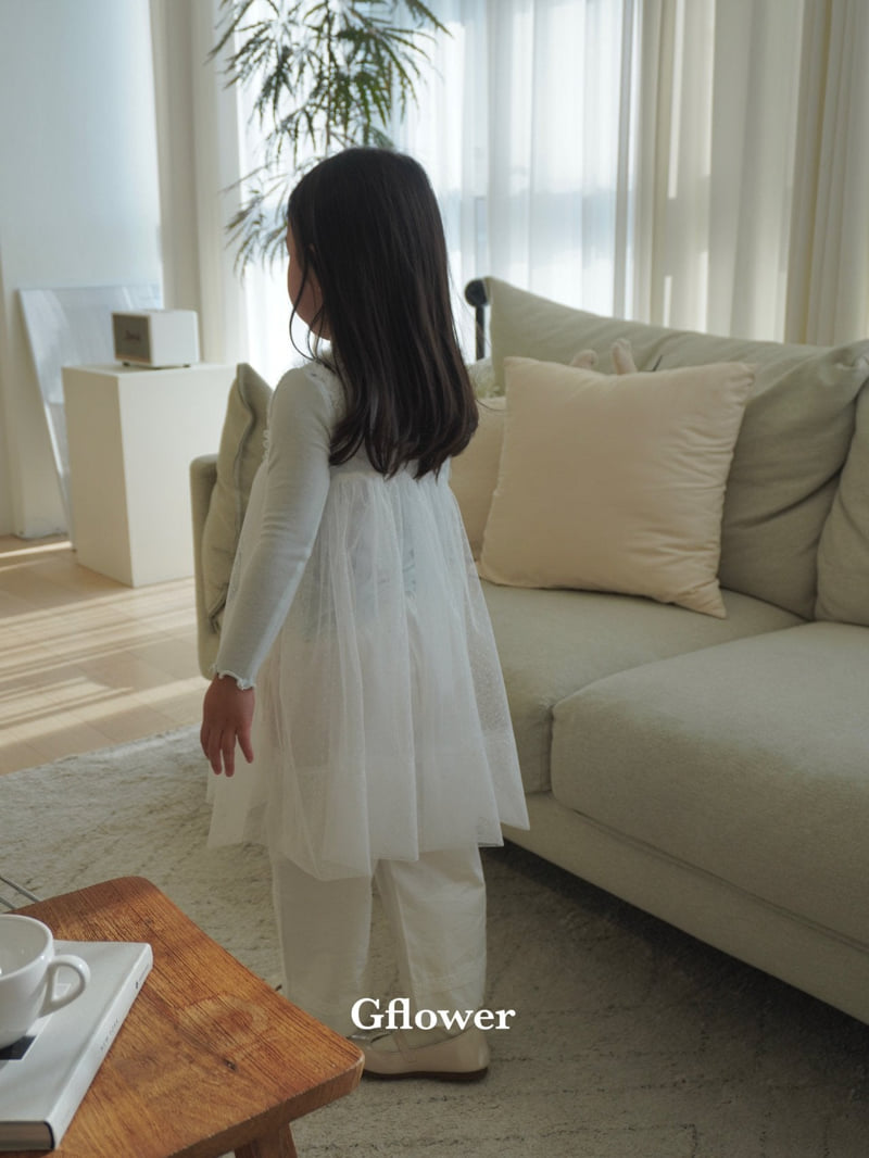 G Flower - Korean Children Fashion - #designkidswear - White Pants - 6