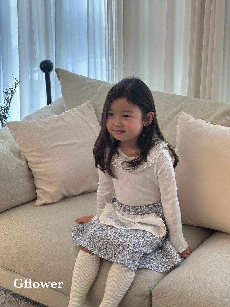 G Flower - Korean Children Fashion - #designkidswear - Lace Frill Tee - 8