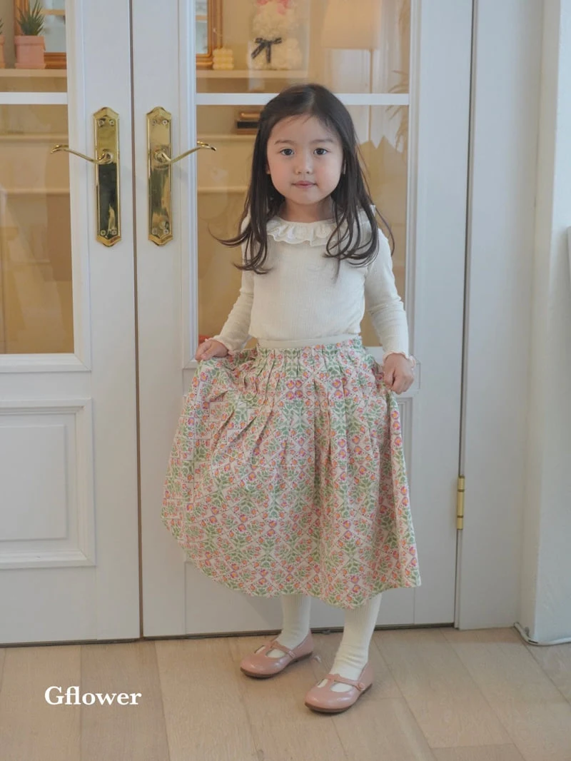 G Flower - Korean Children Fashion - #designkidswear - Floral Skirt