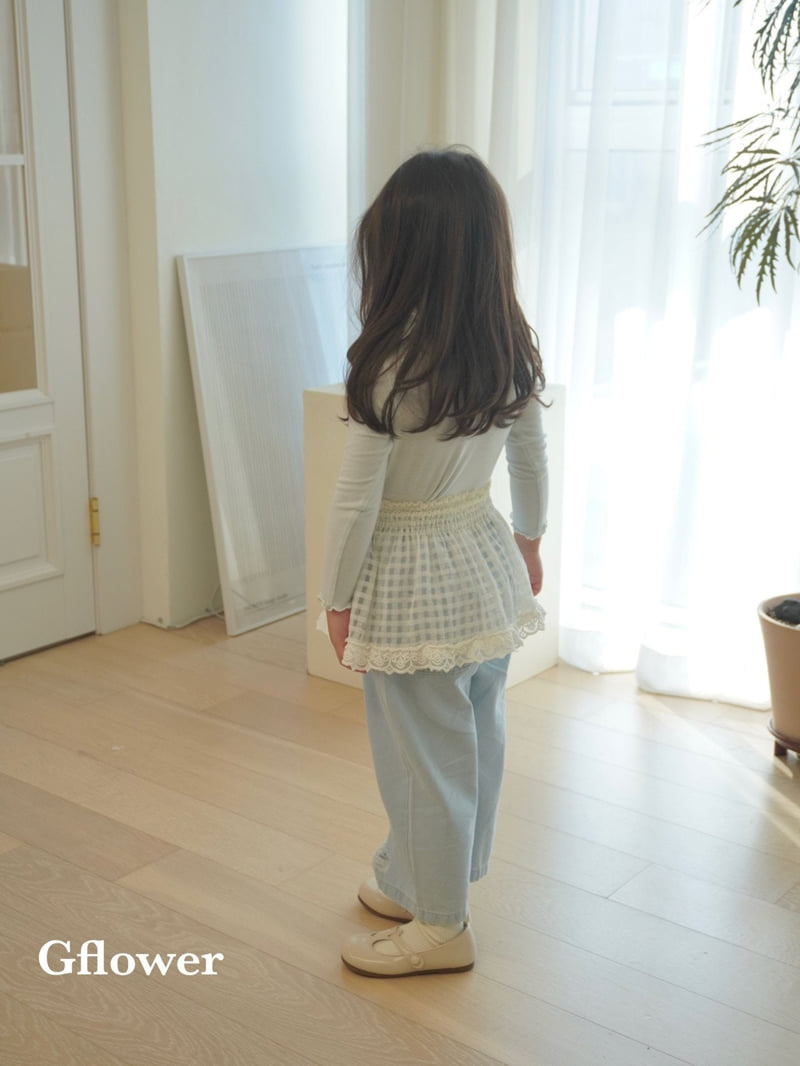 G Flower - Korean Children Fashion - #discoveringself - Lace Jeans Set - 3