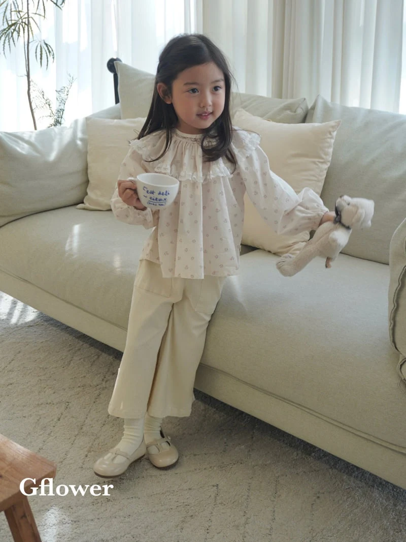 G Flower - Korean Children Fashion - #discoveringself - Flower Volume Blouse - 5