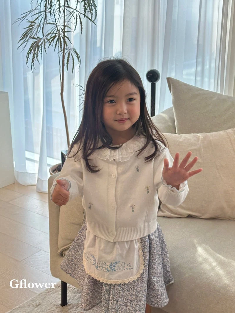 G Flower - Korean Children Fashion - #designkidswear - Blue Skirt - 4