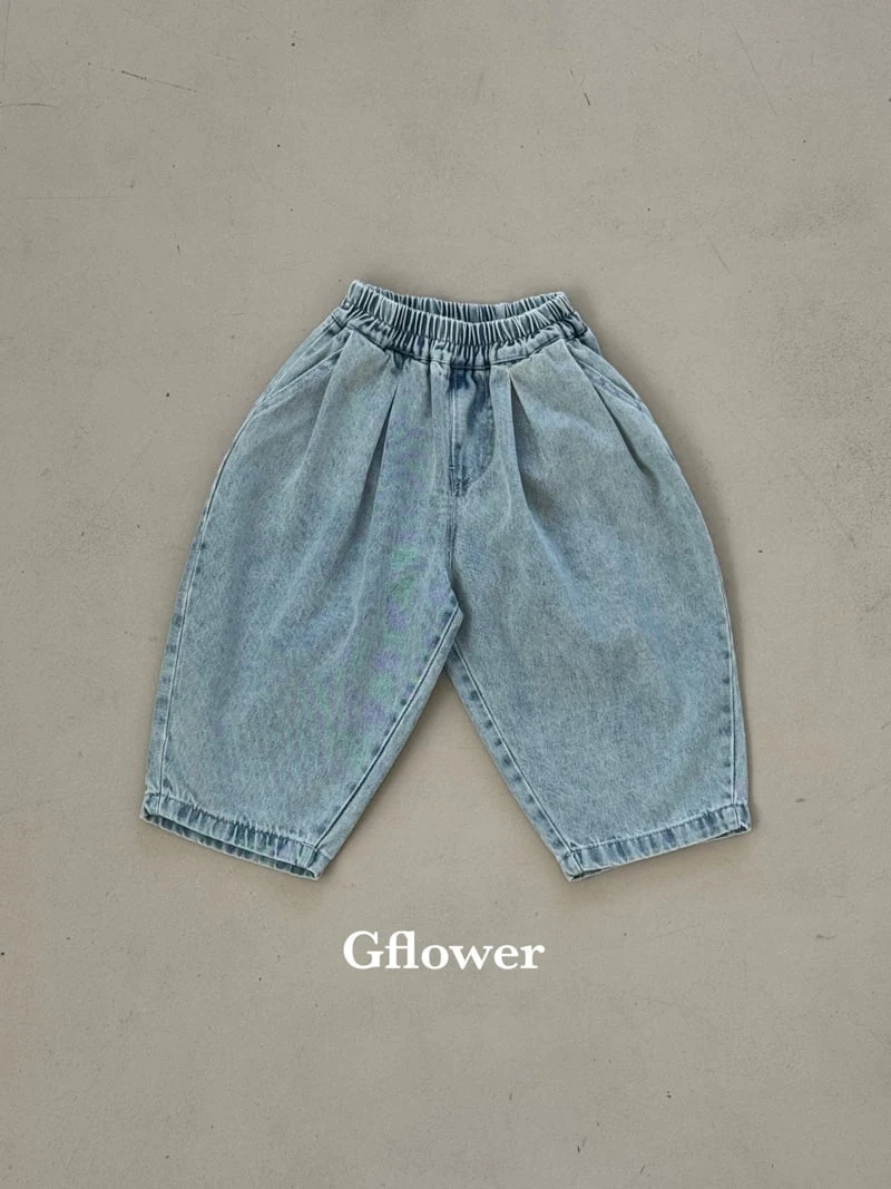 G Flower - Korean Children Fashion - #kidsshorts - Denim Jogger Pants - 7