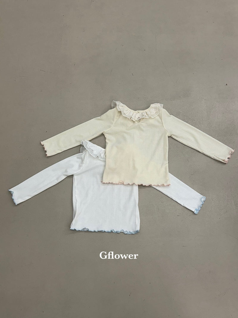 G Flower - Korean Children Fashion - #kidsshorts - Lace Frill Tee - 11