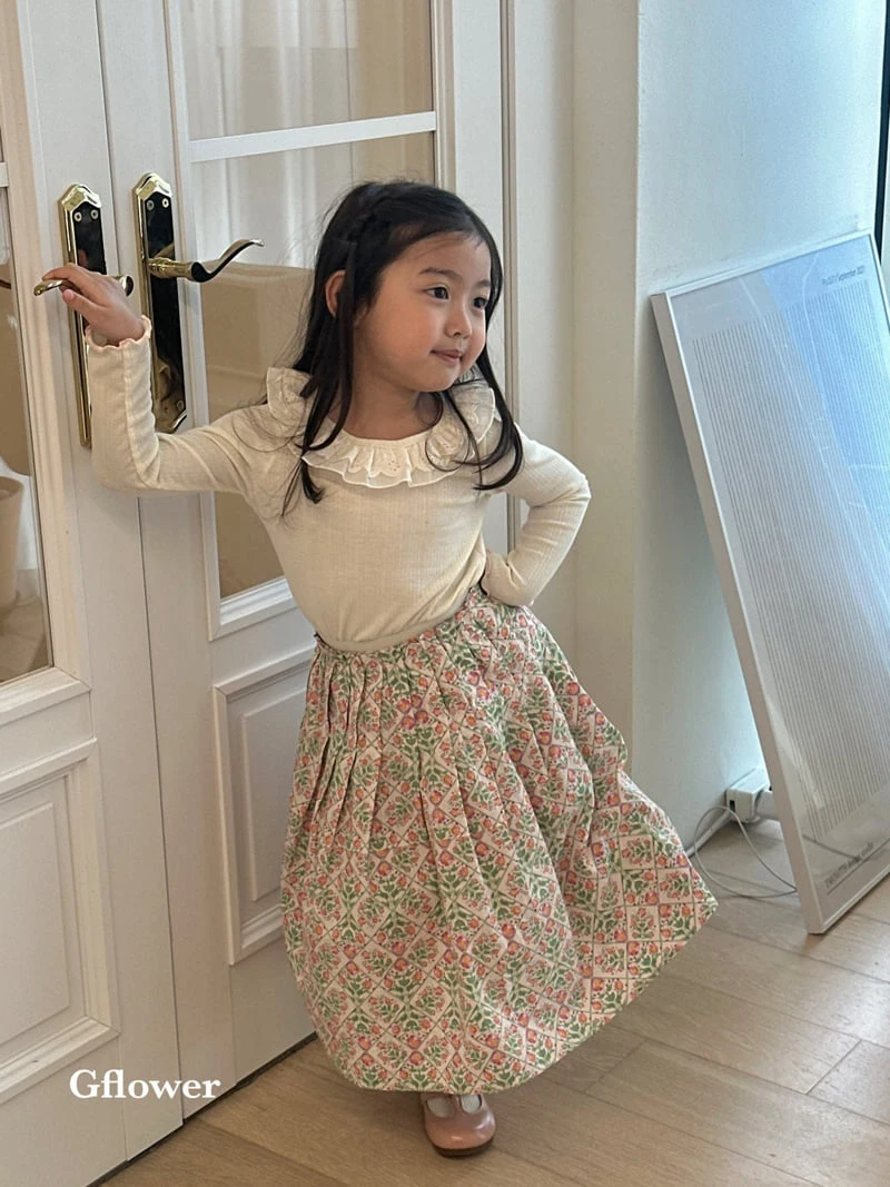 G Flower - Korean Children Fashion - #fashionkids - Floral Skirt - 4