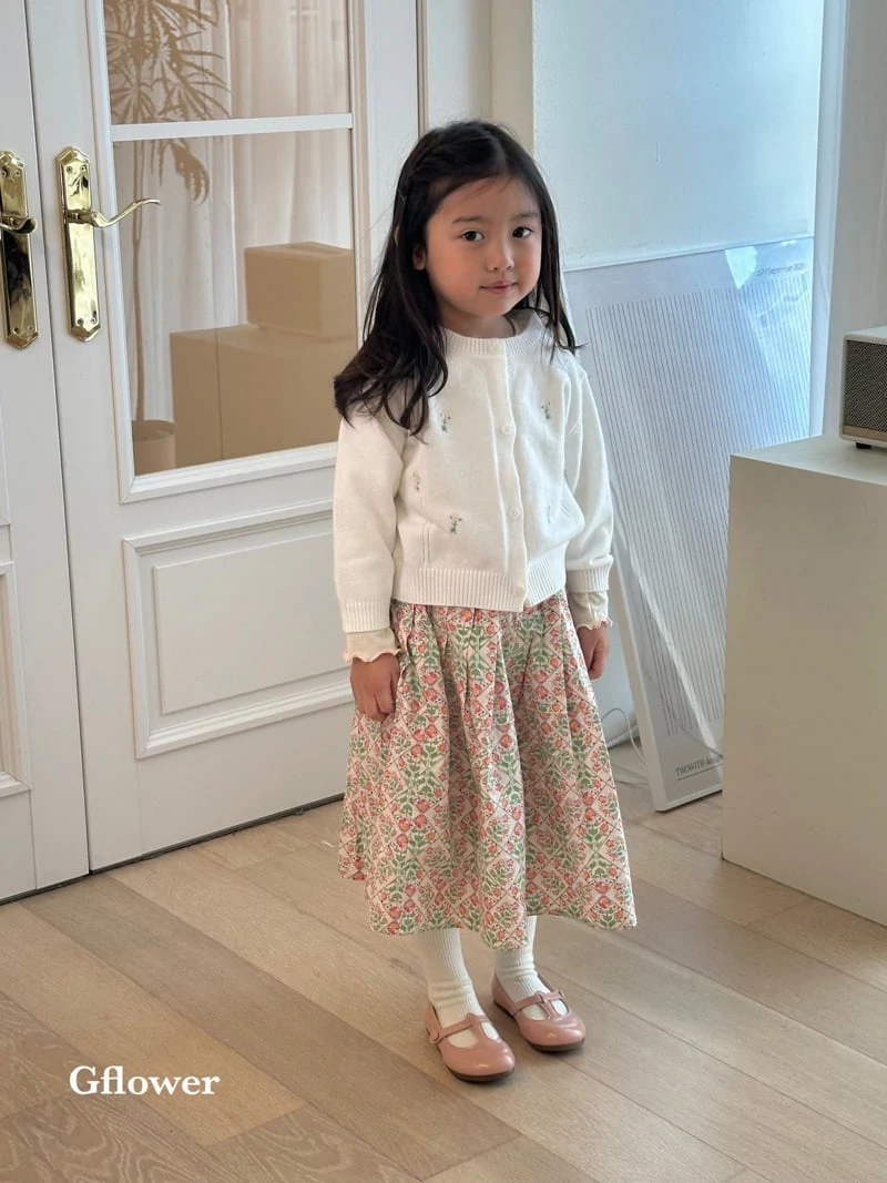 G Flower - Korean Children Fashion - #kidsstore - Floral Skirt - 5