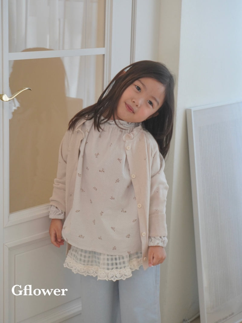 G Flower - Korean Children Fashion - #kidzfashiontrend - Pattern Knit Cardigan