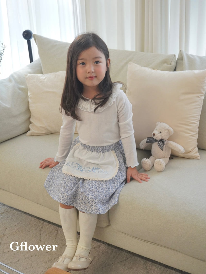 G Flower - Korean Children Fashion - #littlefashionista - Lace Frill Tee