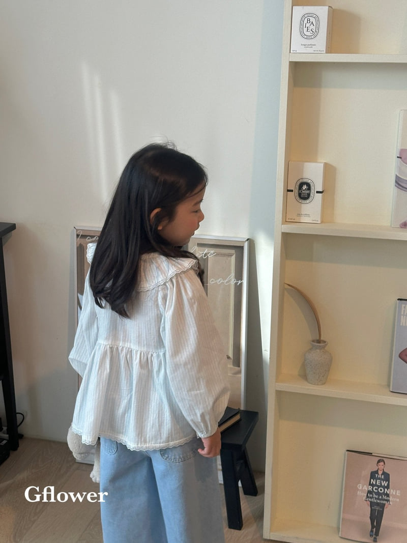 G Flower - Korean Children Fashion - #magicofchildhood - Blue Blouse - 6