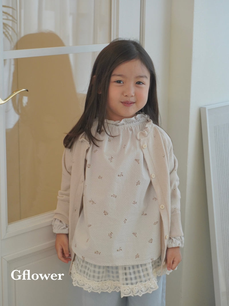 G Flower - Korean Children Fashion - #littlefashionista - Pattern Knit Cardigan - 4