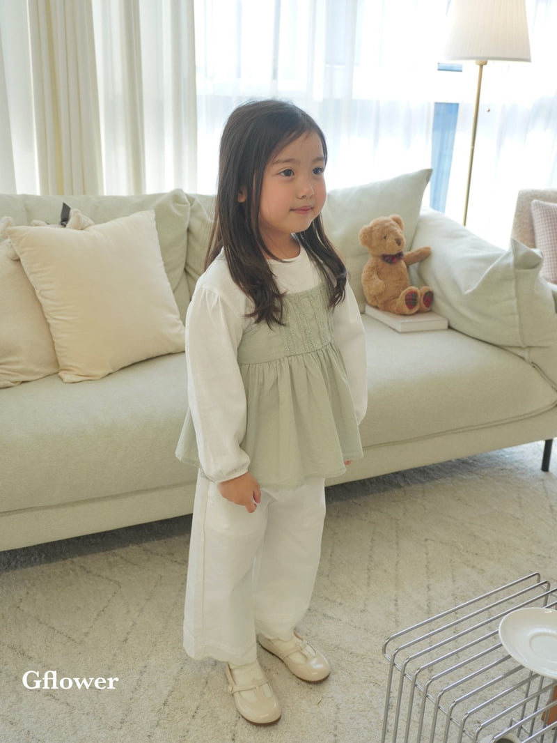 G Flower - Korean Children Fashion - #minifashionista - White Volume Tee - 8