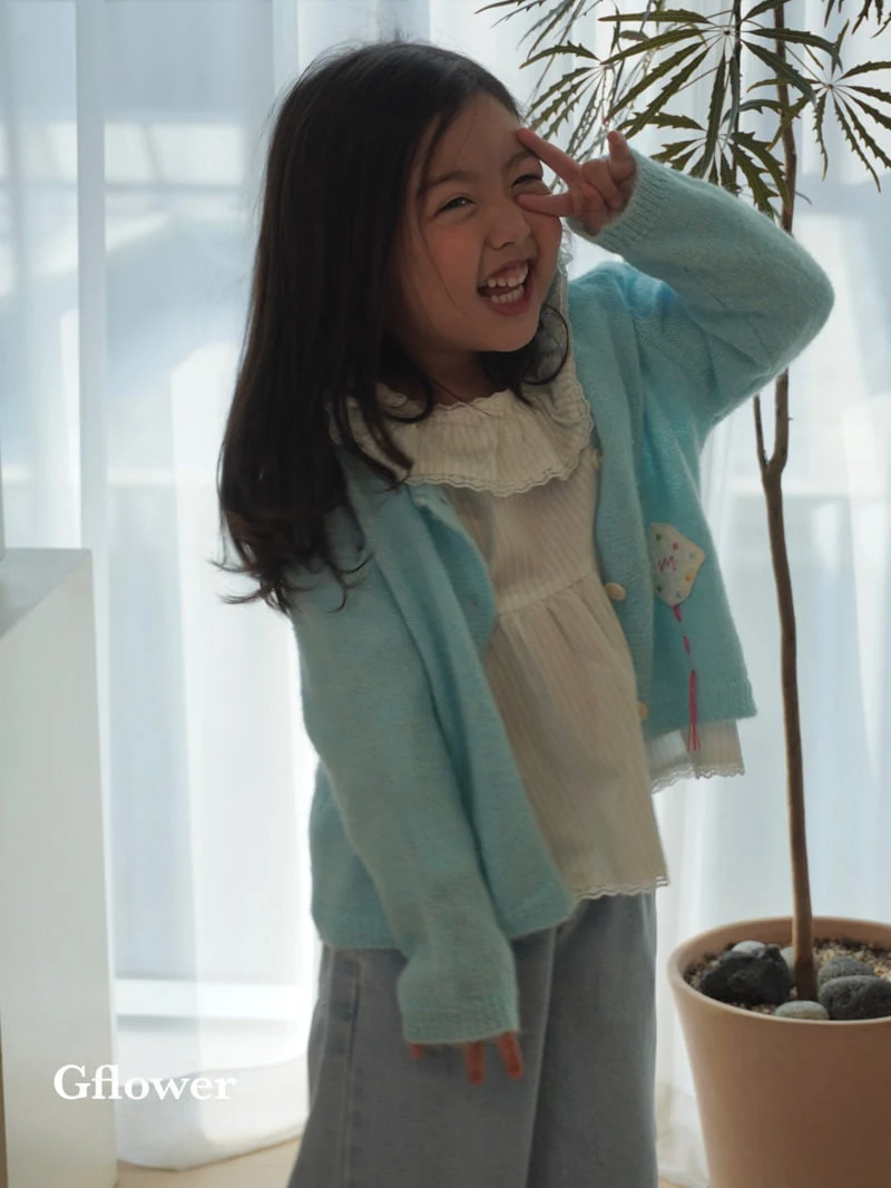 G Flower - Korean Children Fashion - #minifashionista - Patch Knit Cardigan - 2