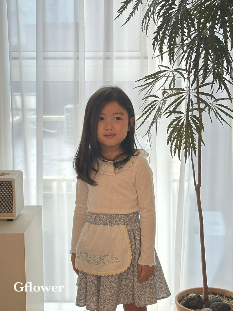 G Flower - Korean Children Fashion - #minifashionista - Lace Frill Tee - 3