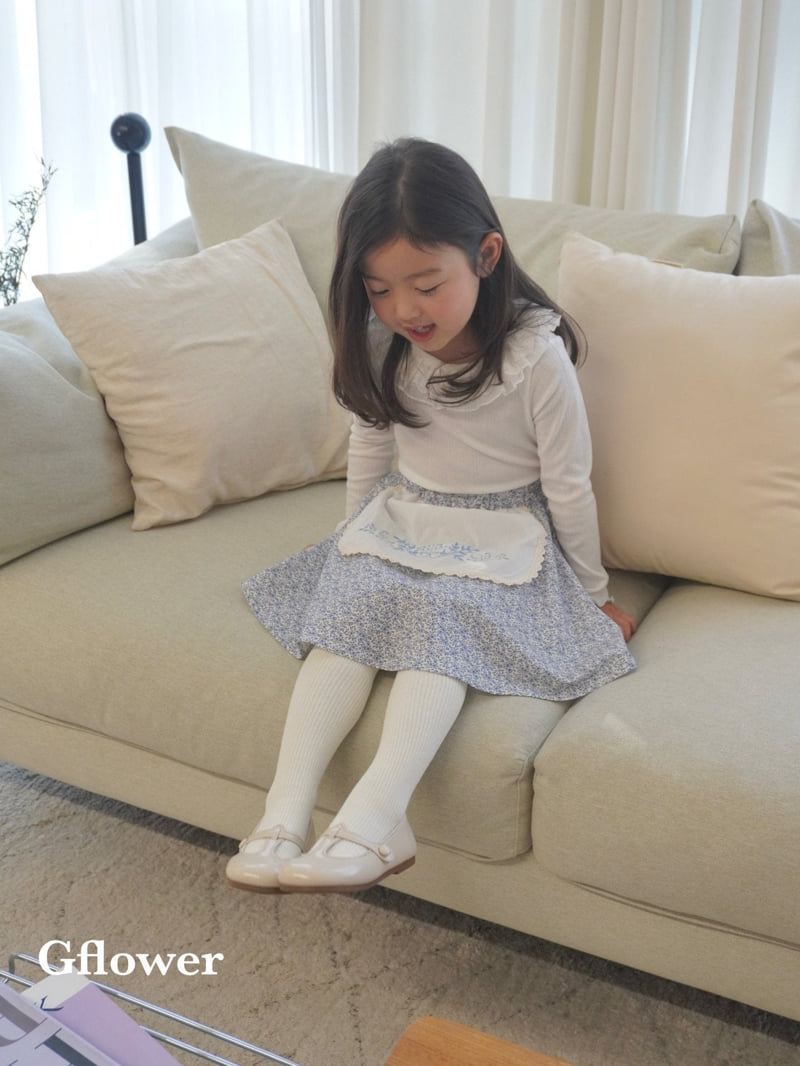 G Flower - Korean Children Fashion - #minifashionista - Lace Frill Tee - 4