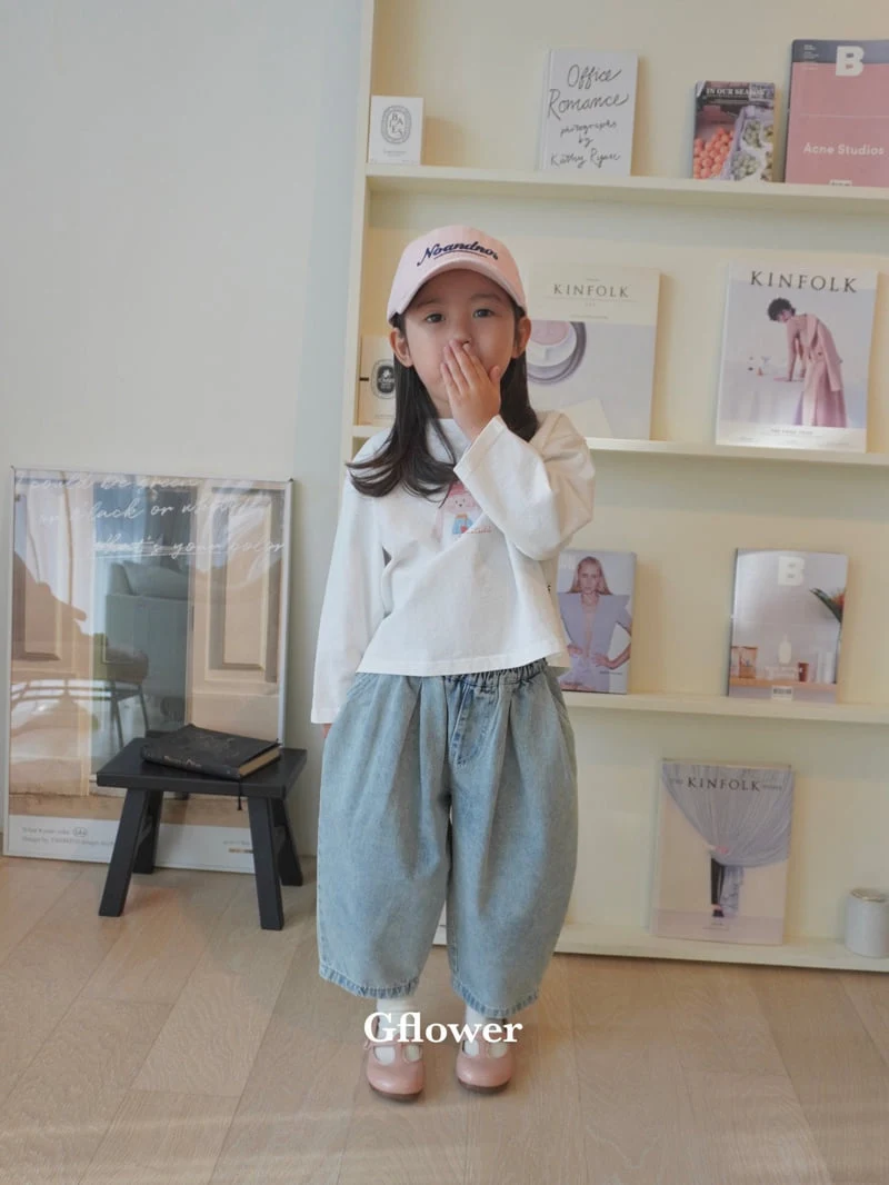 G Flower - Korean Children Fashion - #stylishchildhood - Denim Jogger Pants