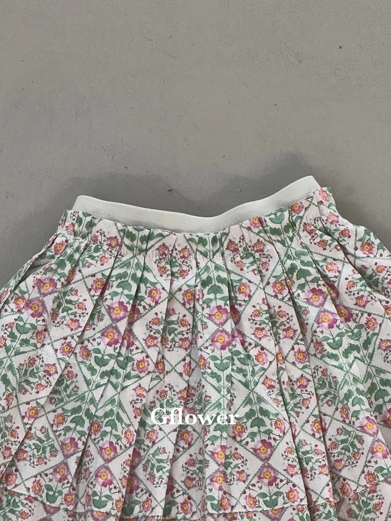 G Flower - Korean Children Fashion - #todddlerfashion - Floral Skirt - 12