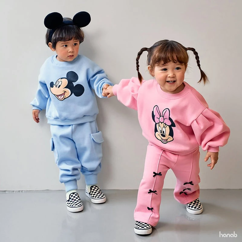 Hanab - Korean Children Fashion - #discoveringself - Basic D Top Bottom Set - 5