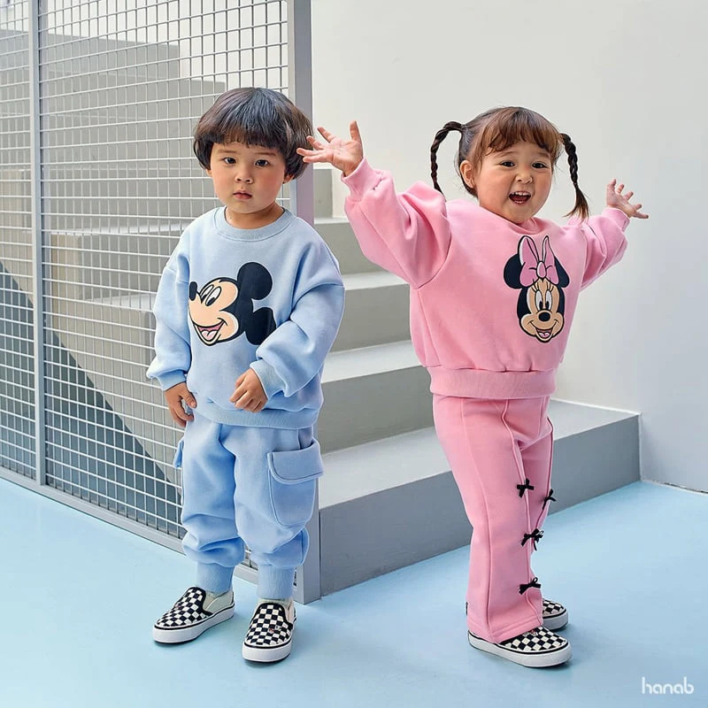 Hanab - Korean Children Fashion - #fashionkids - Basic D Top Bottom Set - 6