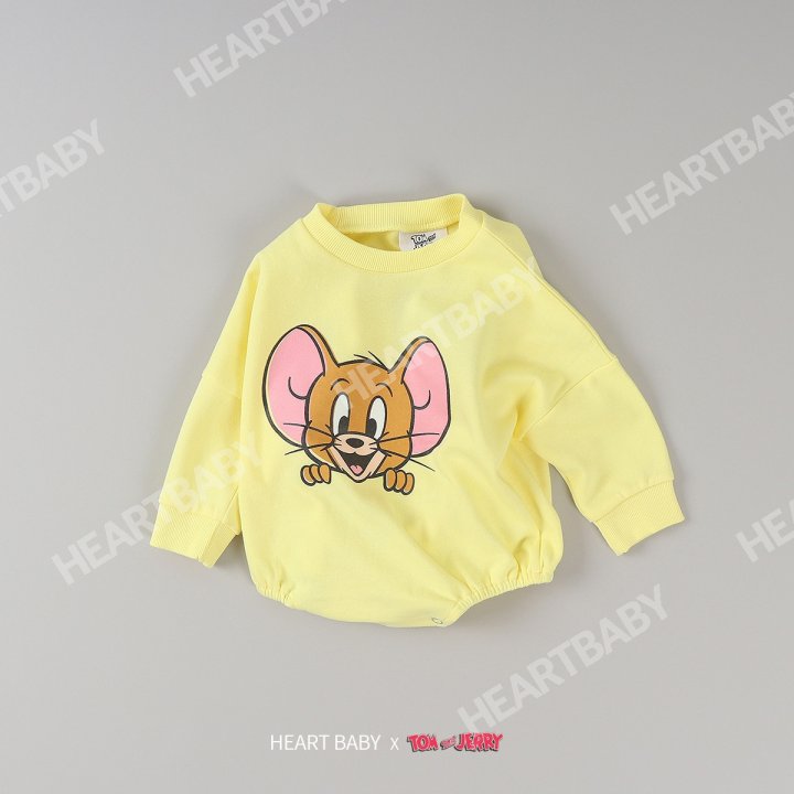 Heart Baby - Korean Baby Fashion - #babyclothing - Tom Jerry Peekaboo Suit - 7