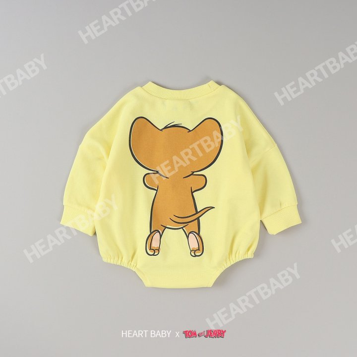 Heart Baby - Korean Baby Fashion - #babyfashion - Tom Jerry Peekaboo Suit - 8