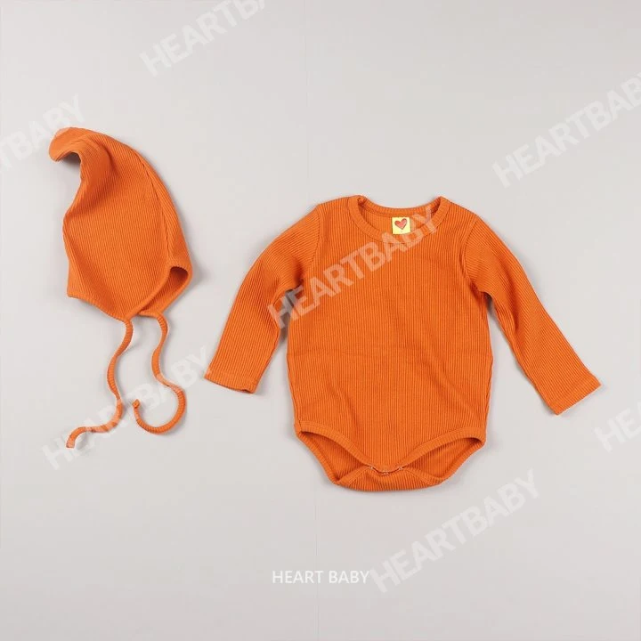 Heart Baby - Korean Baby Fashion - #babyootd - Rainbow Ribbed Suit Hat Set - 7