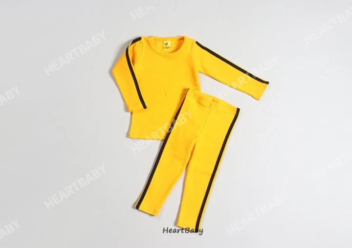 Heart Baby - Korean Baby Fashion - #babyoutfit - Bruce Lee Suit - 5