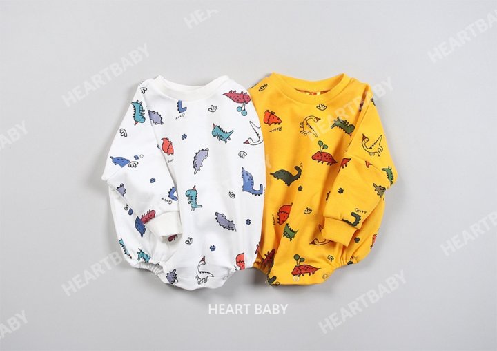 Heart Baby - Korean Baby Fashion - #babywear - Dino Suit - 3