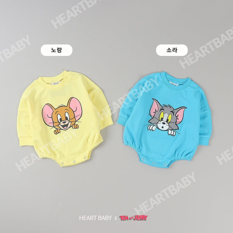 Heart Baby - Korean Baby Fashion - #babywear - Tom Jerry Peekaboo Suit