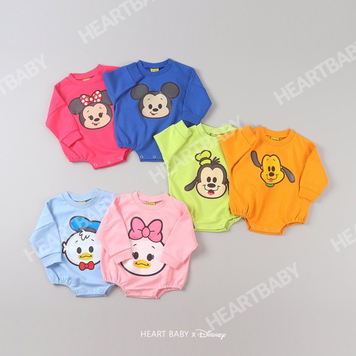 Heart Baby - Korean Baby Fashion - #babyoutfit - M Friends Face Suit - 4