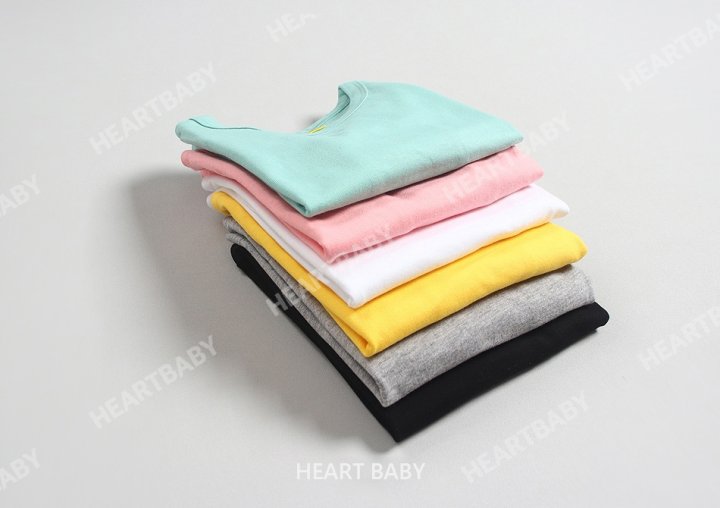 Heart Baby - Korean Children Fashion - #Kfashion4kids - Heart Color Tee - 6