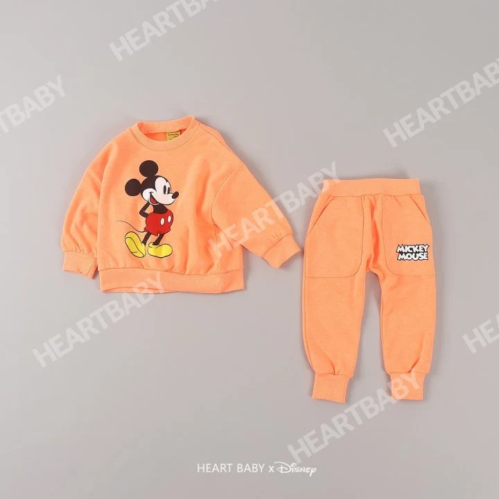 Heart Baby - Korean Children Fashion - #Kfashion4kids - Neon M Top Bottom Set - 10