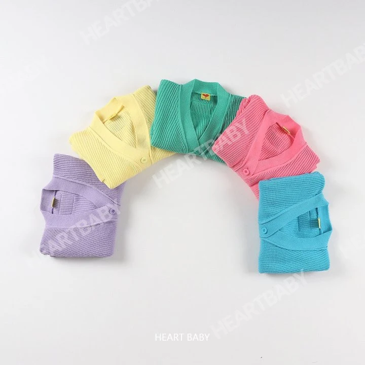 Heart Baby - Korean Children Fashion - #childofig - Cotton Candy Knit Cardigan - 3