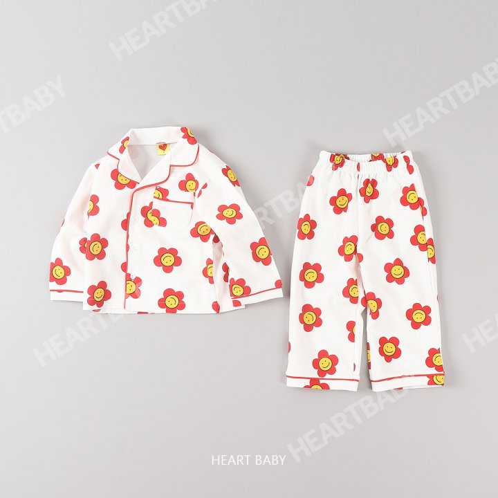 Heart Baby - Korean Children Fashion - #childofig - Daisy Pajama Set - 9