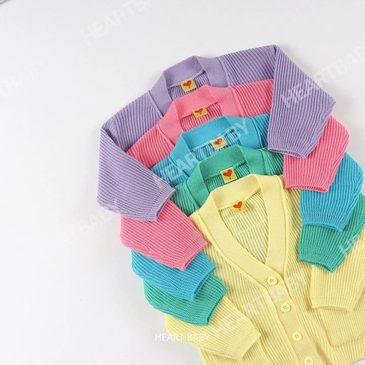 Heart Baby - Korean Children Fashion - #childofig - Cotton Candy Knit Cardigan - 4