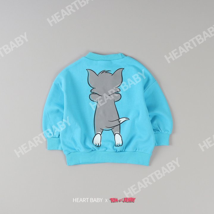 Heart Baby - Korean Children Fashion - #discoveringself - Tom Jerry Peekaboo Top Bottom Set - 9