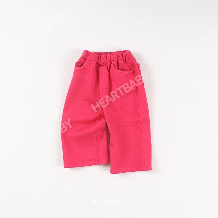 Heart Baby - Korean Children Fashion - #fashionkids - Wide Cotton Span Pants - 8